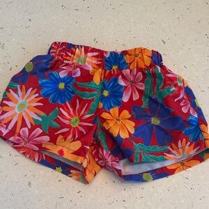 PatBO Colorful Floral Baby Swim Shorts Sz 12-18mo